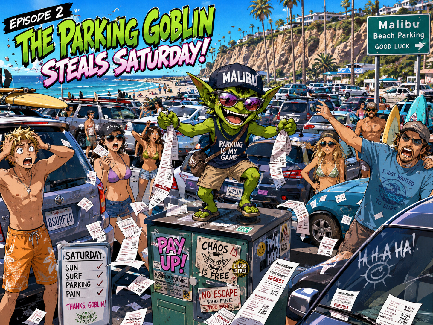 Parking Goblin steals Saturday