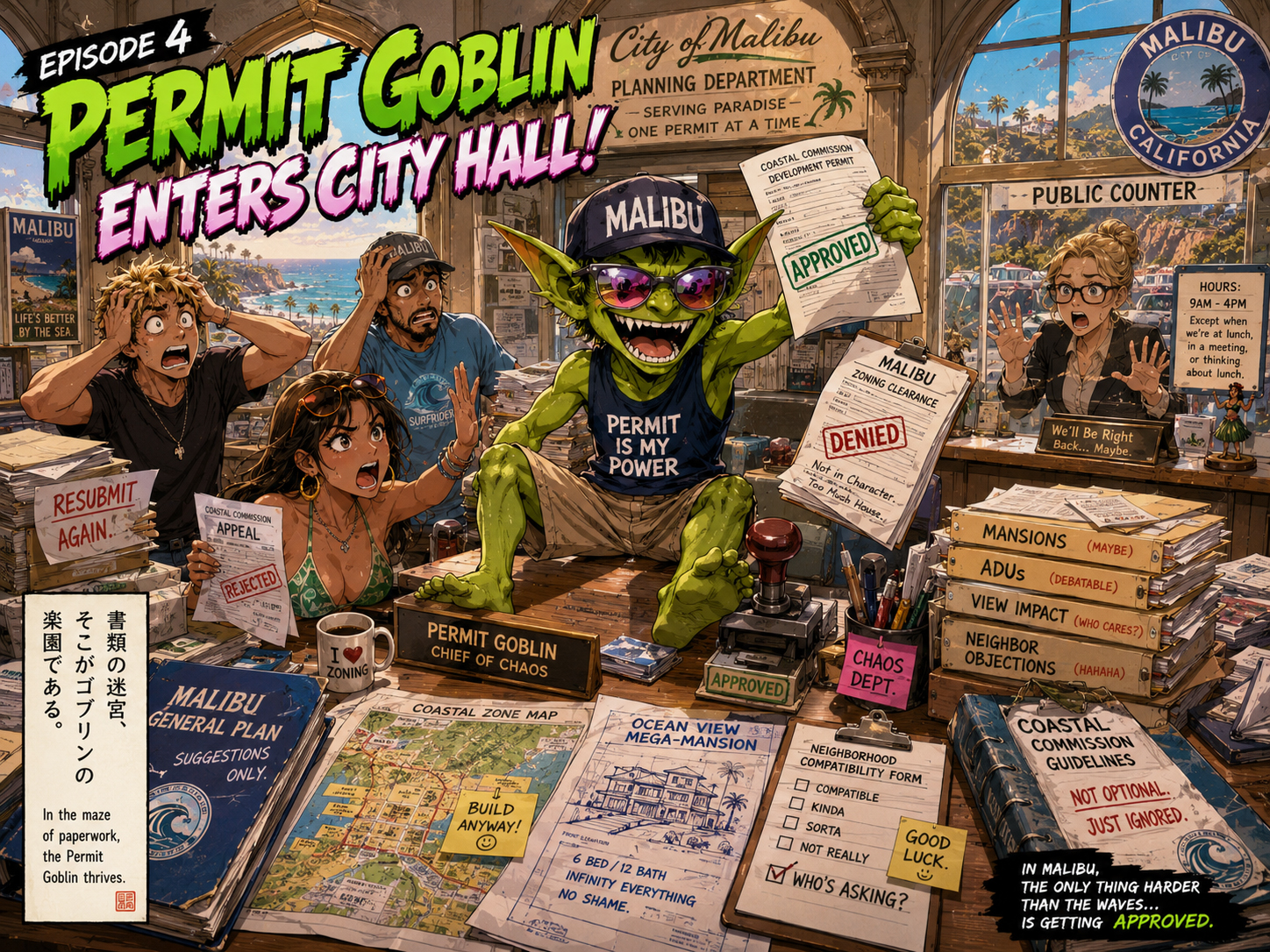 Permit Goblin enters City Hall