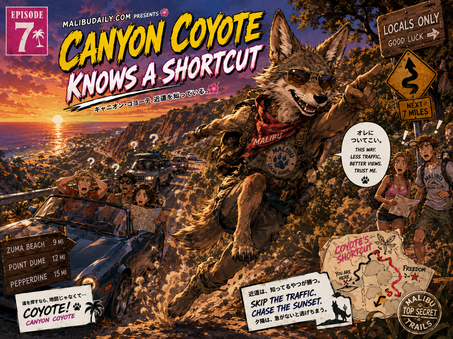 Canyon Coyote knows a shortcut