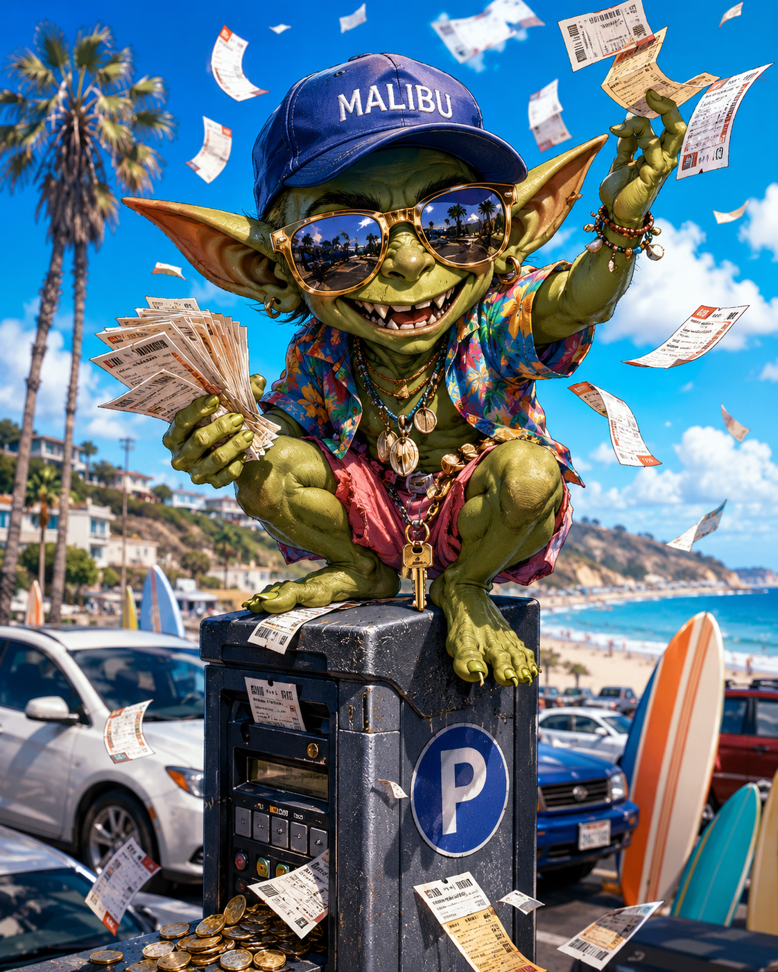 Parking Goblin character portrait